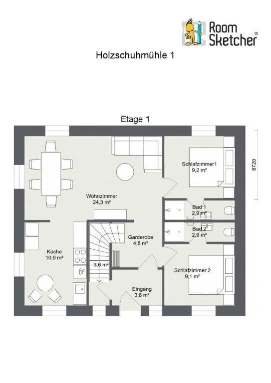 Die Holzschuhmühle Rosenthal-Bielatal Habitación foto